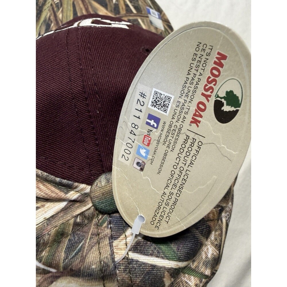 Texas A&M Hat Aggies Mossy Oak Camo Cap Adjustable TAMU Aggies ATM camouflage - Picture 4 of 8